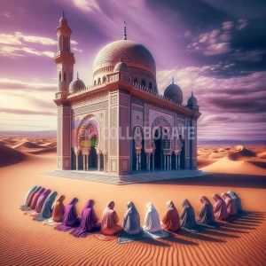 Mosque in sahara