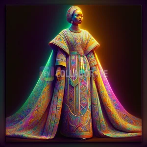 A traditional Nigerian agbada
